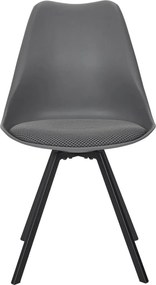 ΚΑΡΈΚΛΕΣ &amp; ΠΟΛΥΘΡΌΝΕΣ CHAIR PP WITH CUSHION ATOM GREY M4 HD0484