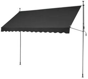 VEVOR 138x47" Patio Awning Retractable Patio Canopy Sunsetter with Crank Handle