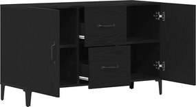 vidaXL Πλαϊνό γραφείο Μαύρη Οξυά 100 x 36 x 60 εκ. Επεξεργασμένο ξύλο