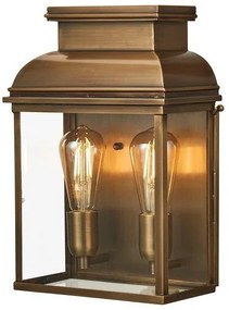 Φανάρι Απλίκα Φωτιστικό Τοίχου 2xE27 Ορείχαλκος IP44 Old Bailey OLD-BAILEY-L-BR Elstead Lighting-OLD-BAILEY-L-BR-Ορείχαλκος OLD-BAILEY-L-BR