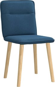 vidaXL Καρέκλες Τραπεζαρίας 2 τεμ. Μπλε Υφασμάτινες