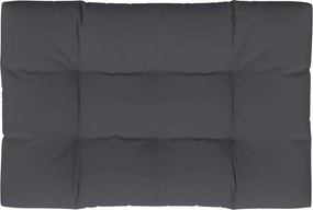 vidaXL Μαξιλάρι Παλέτας Ανθρακί 120 x 80 x 12 εκ. Υφασμάτινο