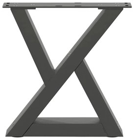vidaXL Πόδια Τραπεζιού Σαλονιού 2 τεμ. Ανθρακί 40x(30-31,3) εκ. Ατσάλι