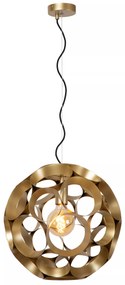 Φωτιστικό Κρεμαστό Lucide 10423-40-02 HANNELORE Χρυσό Χρώμα (Gold Coloured)|Μαύρο Ματ (Black Mat)
