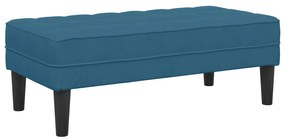 vidaXL Πάγκος Μπλε 113x57x39 εκ. Βελούδο