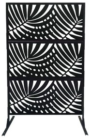Παραβάν Φοίνικες 06-00-94770 117x50x193cm Black Marhome Μέταλλο