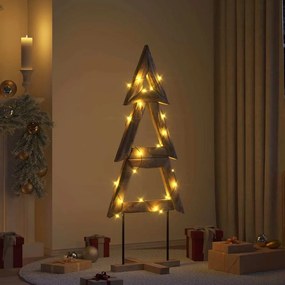 vidaXL Χριστουγεννιάτικο Δέντρο με βάση Καφέ 150 cm Μασίφ ξύλο teak