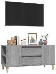 vidaXL Έπιπλο Τηλεόρασης Γκρι Sonoma 102x44,5x50εκ. Επεξεργασμένο Ξύλο