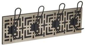 Κρεμάστρα 6-70-874-0016 40x5x12cm Natural-Black Click Metal,Wood