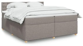 ΚΡΕΒΑΤΙ BOXSPRING ΜΕ ΣΤΡΩΜΑ TAUPE 200X200 ΕΚ. ΥΦΑΣΜΑΤΙΝΟ 3286805