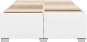 vidaXL Πλαίσιο Κρεβατιού Λευκό 140x200 εκ. από Συνθετικό Δέρμα