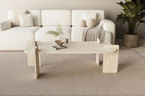 Τραπεζάκι Σαλονιού Τραβερτίνη FLOGRAS 120x60x35