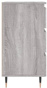 vidaXL Κομοδίνα 2 τεμ. Γκρι Sonoma 40x35x69 εκ. από Επεξεργασμένο Ξύλο