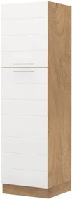 Επιδαπέδιο ντουλάπι ψηλό Hudson K21-60-2KF-Καρυδί - Λευκό