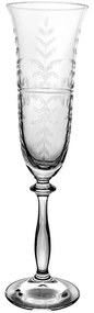 Ποτήρι Σαμπάνιας Angela CLX406049410 190ml Clear Από Κρύσταλλο Βοημίας Crystal