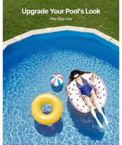 VEVOR Oval Pool Liner 24 x 12.3ft Overlap Style Pool Liner 52in Wall Height