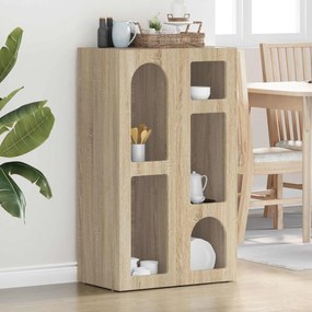 vidaXL Πλαϊνό γραφείο Δρύς Sonoma 59 x 35 x 100,5 εκ