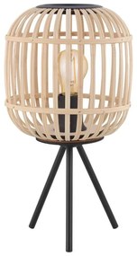 Φωτιστικό Επιτραπέζιο Bordesley 43218 Natural-Black Eglo Metal,Wood