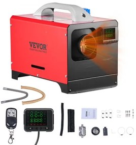 VEVOR Diesel Air Heater Diesel Parking Heater 8 kW DC 12-24 V Black LCD Switch