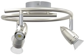 vidaXL Σποτ οροφής Ματ νικέλ 25 x 24 x 12 εκ Ατσάλι