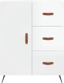 vidaXL Ντουλάπι Γυαλιστερό Λευκό 69,5x34x90 εκ. Επεξεργασμένο Ξύλο