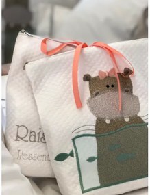 Κουβέρτα Πικέ Αγκαλιάς - Baby Girl Hippo 108113005