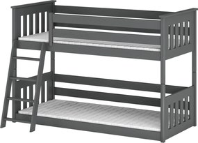 KEVIN 80x160 graphite bunk bed Lano Furniture