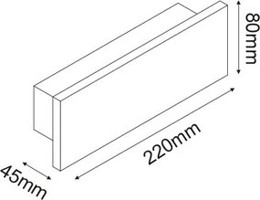 Απλίκα κήπου LED Soli κρυφού φωτισμού-Λευκό