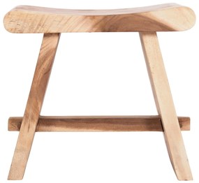 Σκαμπό Βοηθητικό SADEL Ξύλο Suar Φυσικό 50x30x45Υ εκ. 50x30x45 εκ.