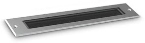 Φωτιστικό Δαπέδου Χωνευτό Thor 351278 3000K 900lm 31x6,2x10cm Steel Ideal Lux