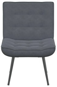 Καρέκλα χαλάρωσης Σκούρο Γκρι 64x74x84 cm Βελούδο - Γκρι