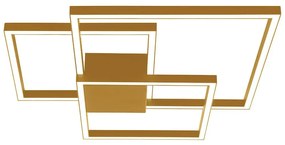Φωτιστικό Οροφής - Πλαφονιέρα 2025 Led  3000K 42W Gold Matt Aluminum,Acrylic