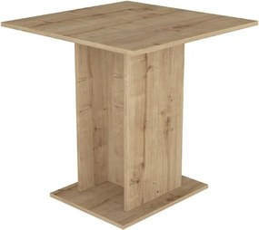 Τραπέζι Allos Megapap χρώμα sapphire oak 75x75x77εκ.