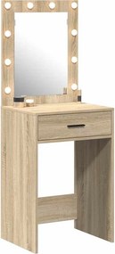 vidaXL Τραπέζι περιποίησης Δρύς Sonoma 50 x 41 x 135 εκ