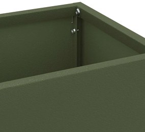 vidaXL Σχέδιο & βάση αποθήκευσης Ελιά 15.5 x 15.5 x 49 εκ Μέταλλο