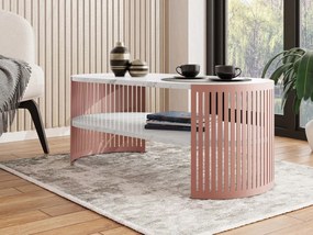 Τραπεζάκι σαλονιού Fikoli Ember I-Leuko Marmaro