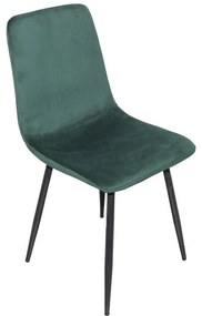 Καρέκλα Grato ύφασμα λαδί-πόδι μαύρο μεταλλικό 45.5x53.5x88.5εκ 4αδα 45.5x53.5x88.5 εκ.