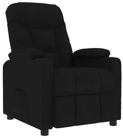 vidaXL Πολυθρόνα Μασάζ Μαύρη Υφασμάτινη