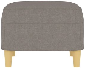 vidaXL Υποπόδιο Taupe 60x50x41 εκ. Υφασμάτινο