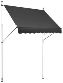 VEVOR 98x47" Patio Awning Retractable Patio Canopy Sunsetter with Crank Handle
