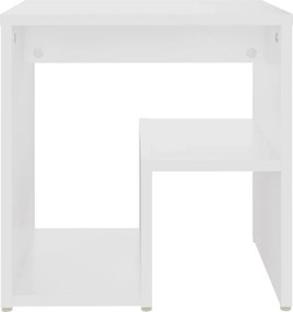 vidaXL Κομοδίνο Λευκό 40 x 30 x 40 εκ. από Επεξ. Ξύλο