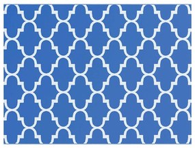 vidaXL Χαλί εξωτερικού χώρου ARAKIL Μπλε και άσπρο 400 x 300 εκ