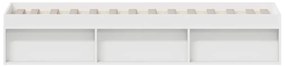 vidaXL Πλαίσιο Κρεβατιού Λευκό 75 x 190 εκ. Small Single
