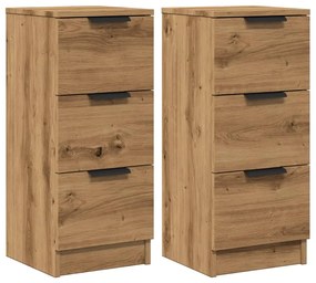 Sideboards 2 τεμάχια Artisan Oak 30x30x70cm Κατασκευασμένο ξύλο 856958