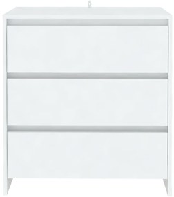 vidaXL Μπουφές Λευκός 70x41x75 εκ. από Επεξεργασμένο Ξύλο