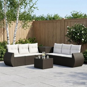 vidaXL Σετ Καναπέ 8 τμχ. Μαύρο και Κρεμ Λευκό 55 x 55 x 37 εκ