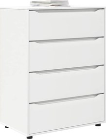 VidaXL Ντουλάπες Αποθήκευσης 80 x 48 x 105 εκ Επεξεργασμένο Ξύλο Λευκό