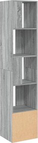 vidaXL Βιβλιοθήκη Γκρι Sonoma 40x36x189 εκ. από Επεξεργ. Ξύλο