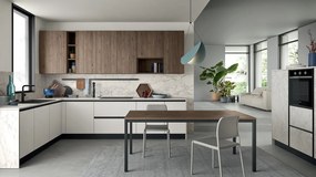 Intrahome Σύνθεση Έπιπλο Κουζίνας λευκό/SONOMAOAK καπλαμάς 04-531224311 με blum μεντεσεδες και συρτάρια 10 ΜΕΤΡΑ ΤΡΕΧΟΝ 04-531224311