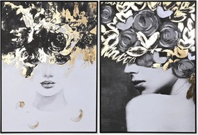 Καμβάς Home ESPRIT πολυστερίνη Καμβάς 103 x 4,5 x 143 cm